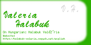 valeria halabuk business card